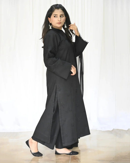 Black Ember | Premium Stitched Suit for Women 3 Piece