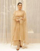 Golden Grace – Luxury Embroidered Suit for Women