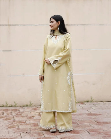 Apple Mist Embroidered 3-Piece Lawn Suit