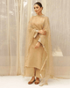 Golden Grace – Luxury Embroidered Suit for Women