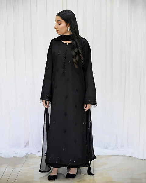 Shab-e-Noor – Luxury Embroidered Suit for Women 2pcs Stich Suit