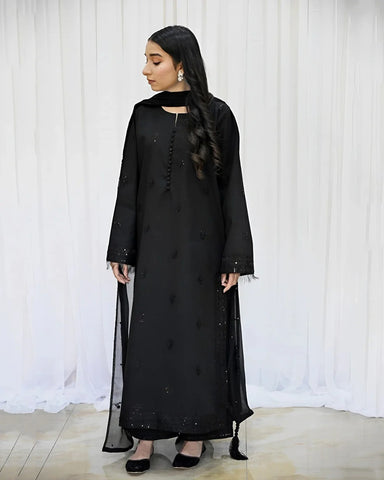Shab-e-Noor – Luxury Embroidered Suit for Women 2pcs Stich Suit