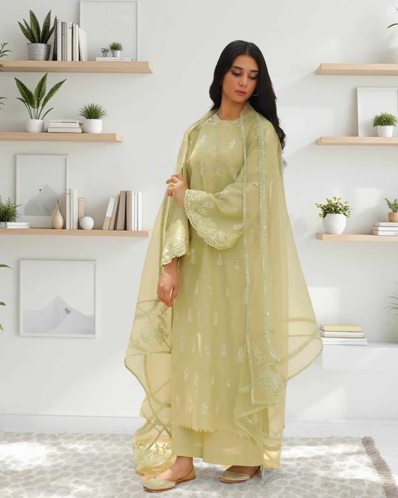 Apple Green – Stylish Summer Suit for Women