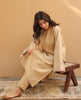 Beige Blossom – Stylish 2-Piece Suit for Women