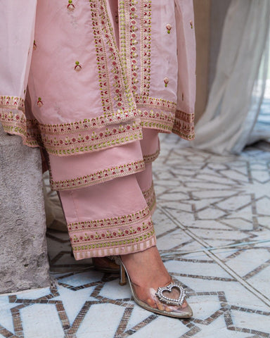 Royal Pink Majesty – Premium Stitched Suit for Women 2pcs Stich Suit
