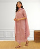 Rosy Bloom – Elegant Stitched Suit for Women 2pcs Stich Suit