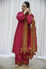 Mahroon Mystique | Embroidered Suit 2pcs Stich Suit